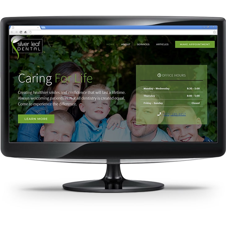 Silver Leaf Dental website