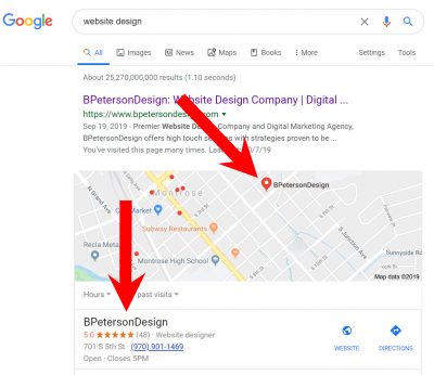 Where does my listing show up on Google My Business?