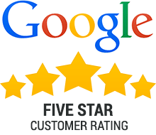 5-Star Rated Google Company We are a 5-Star Google Rated Company