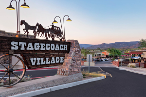 Stagecoach Village sign in old town Cave Creek.