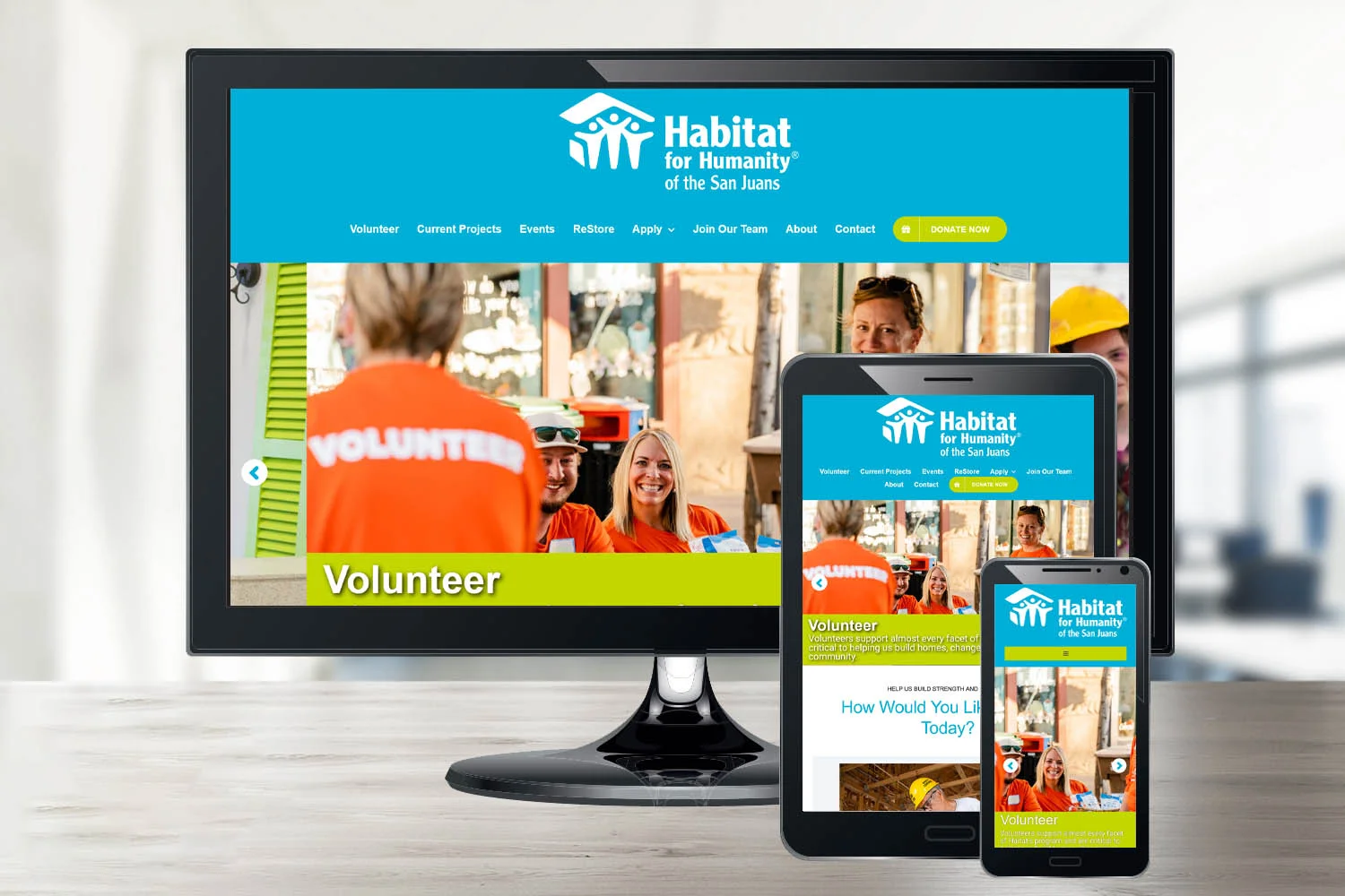 Habitat for Humanity of the San Juans New Website Design