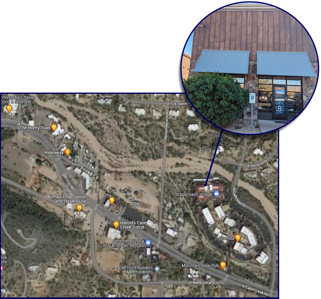 BPetersonDesign's Cave Creek Office location shown on map