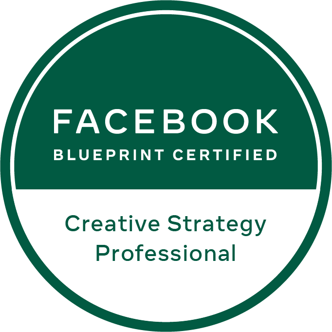 Facebook Blueprint Certified Creative Strategy Professional official badge