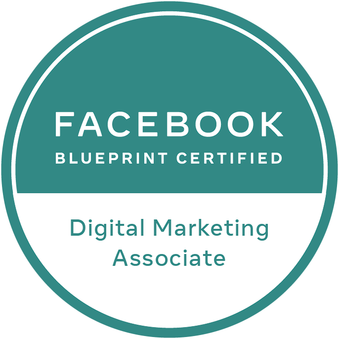 Facebook Blueprint Certified Digital Marketing Associate official badge