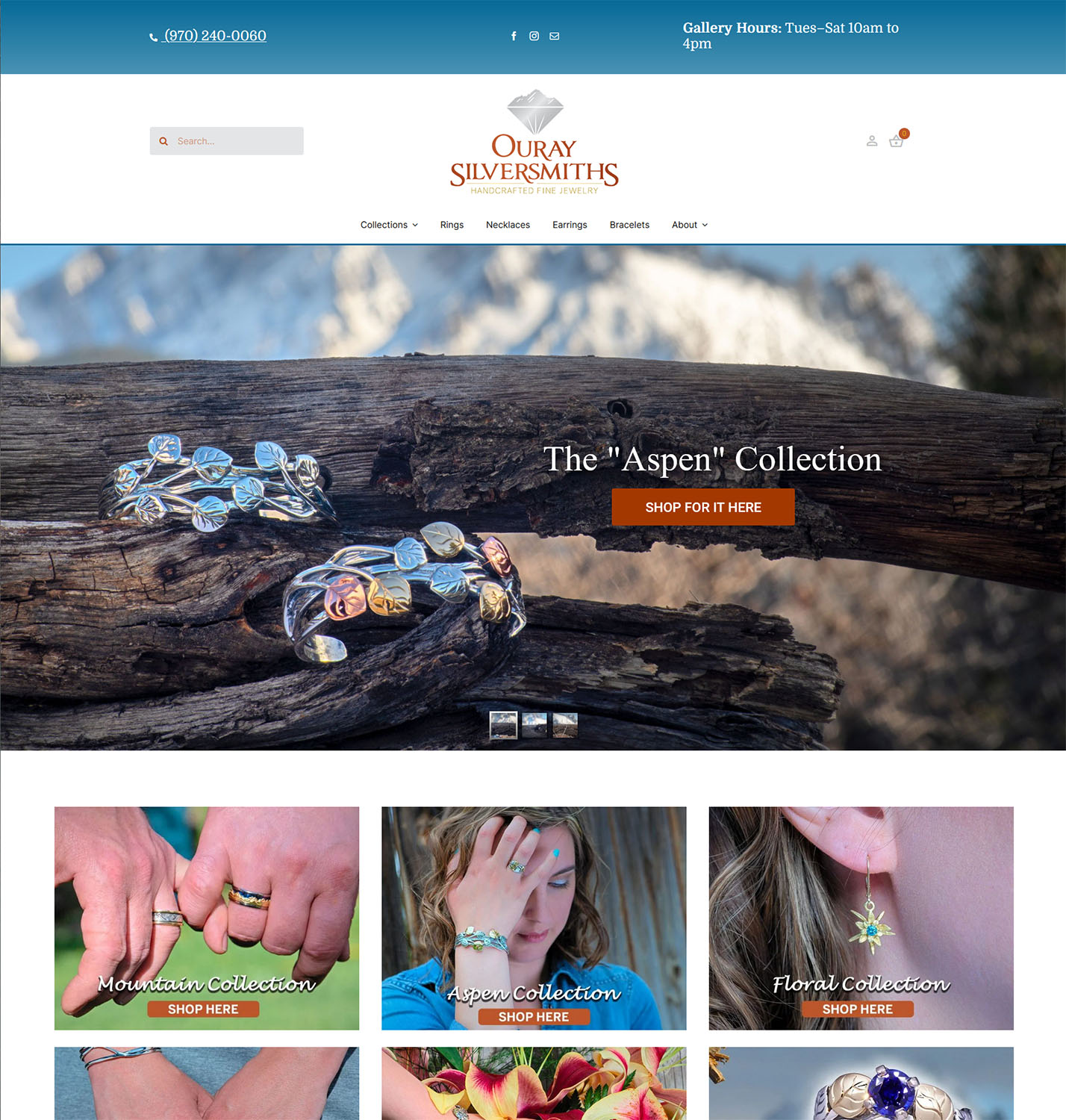 Ouray Silversmiths New Front Page