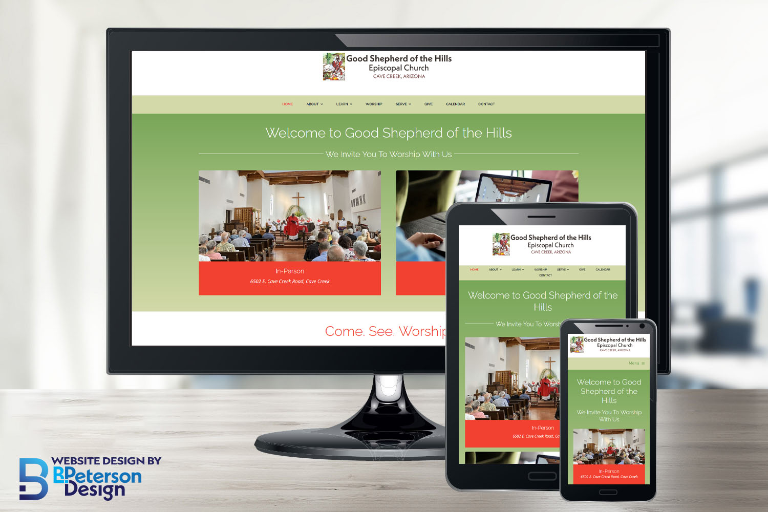 Good Shepherd of the Hills Website Design in Cave Creek