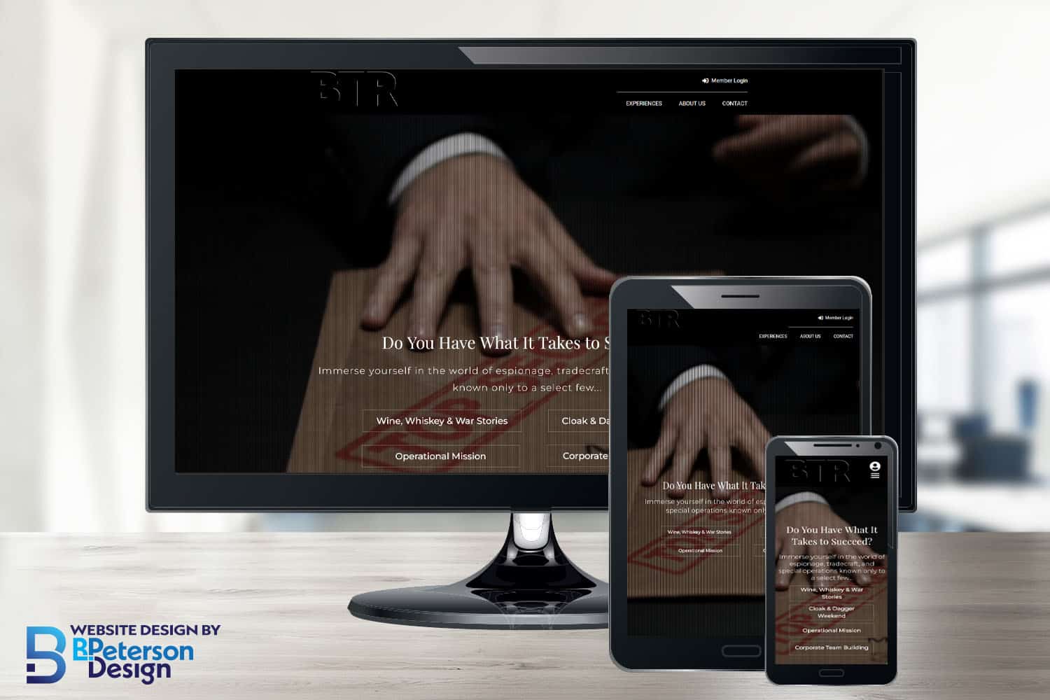 Responsive website for Better Than Reality