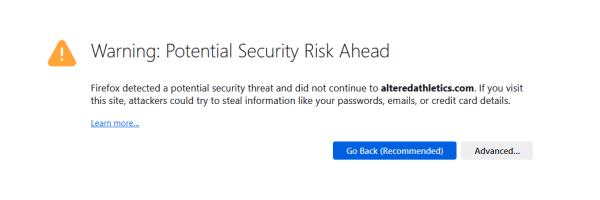 Altered Athletics SSL Certificate