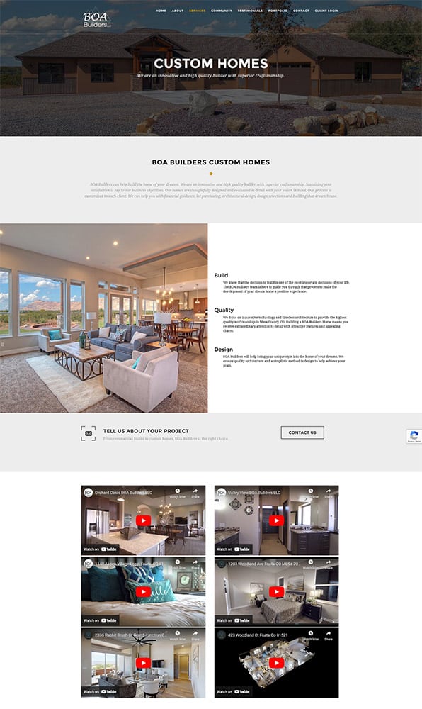 OLD Screenshot Custom Homes – BOA Builders