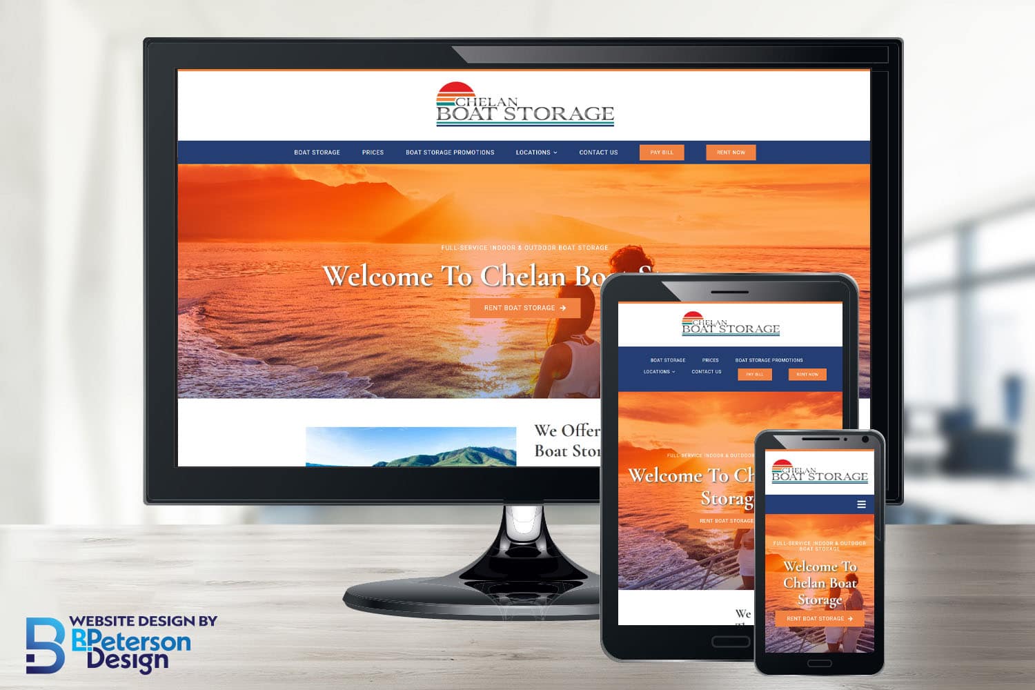 Chelan Boat Storage Website Redesign