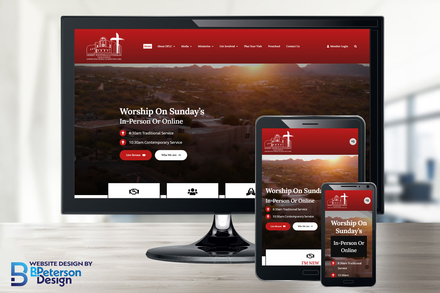 Responsive Website Design for Desert Foothills Lutheran Church in North Scottsdale