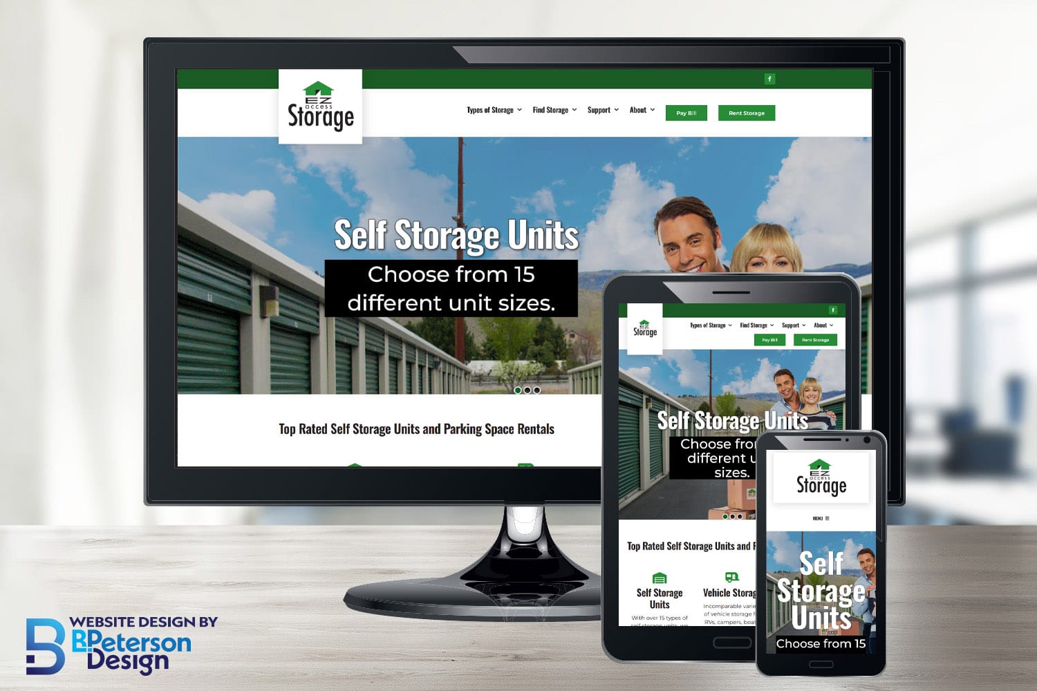 EZ Access Storage Website Design