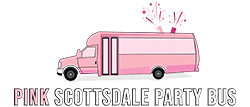 pink scottsdale party bus logo