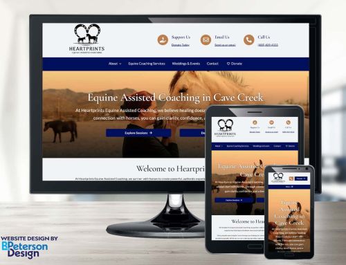 Heartprints Equine Assisted Coaching Partners with a Nonprofit Website Designer